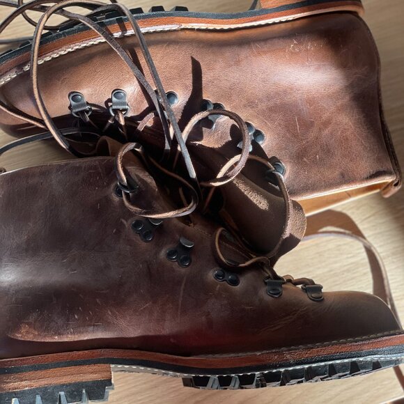 Viberg hiking boots Natural Size 8 240 NWOT - Picture 2 of 9